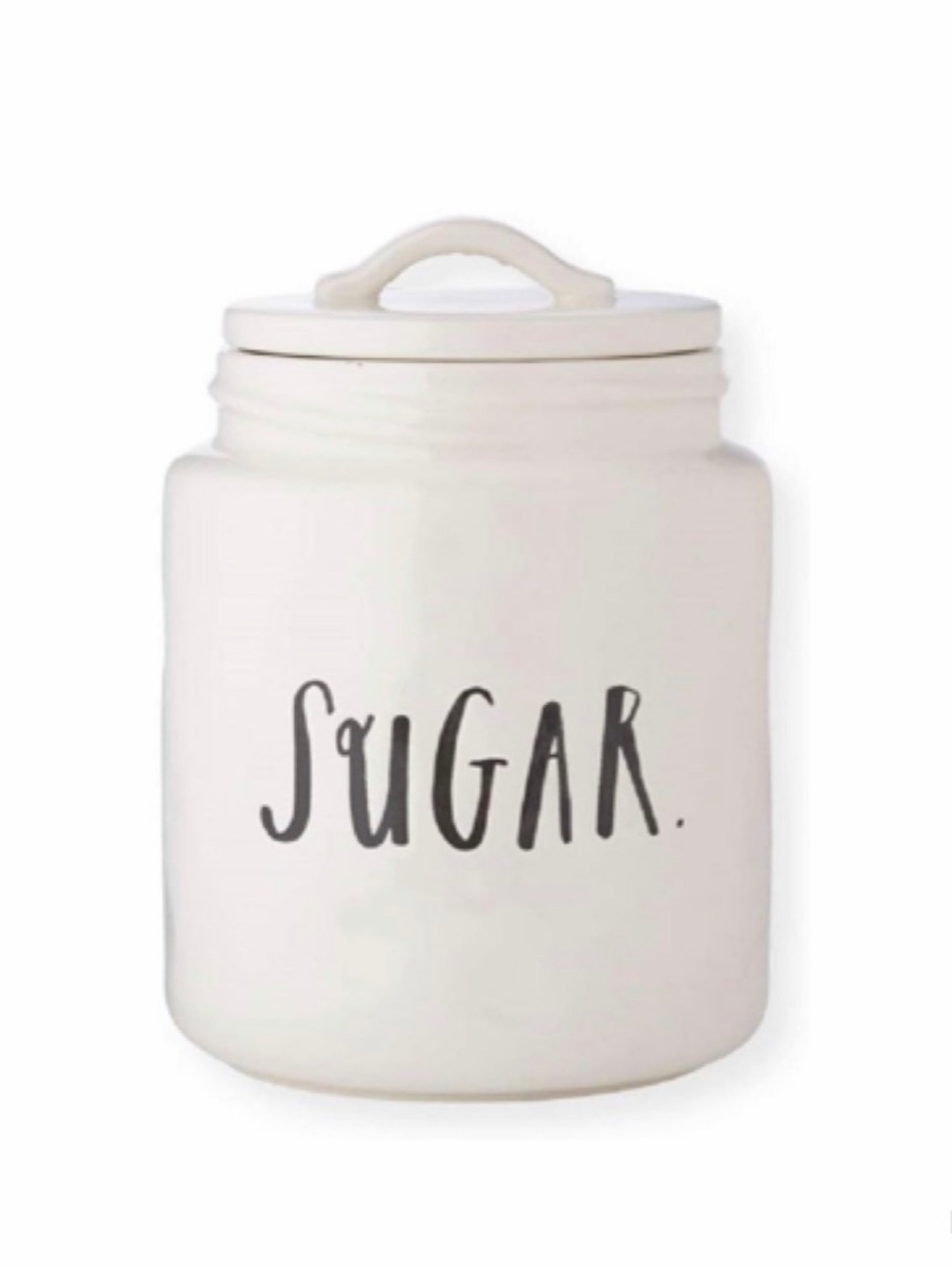 NEW Rae Dunn SUGAR Canister Ceramic Kitchen Farmhouse w Lid